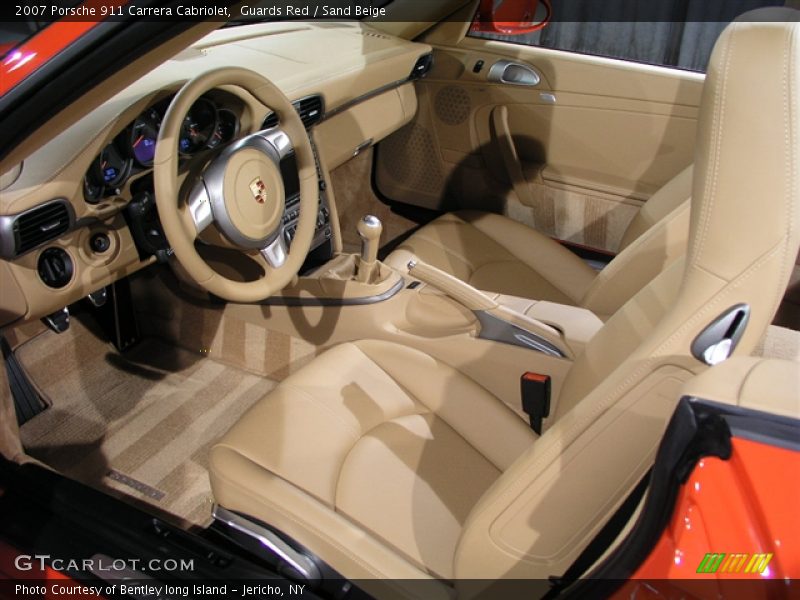 Guards Red / Sand Beige 2007 Porsche 911 Carrera Cabriolet