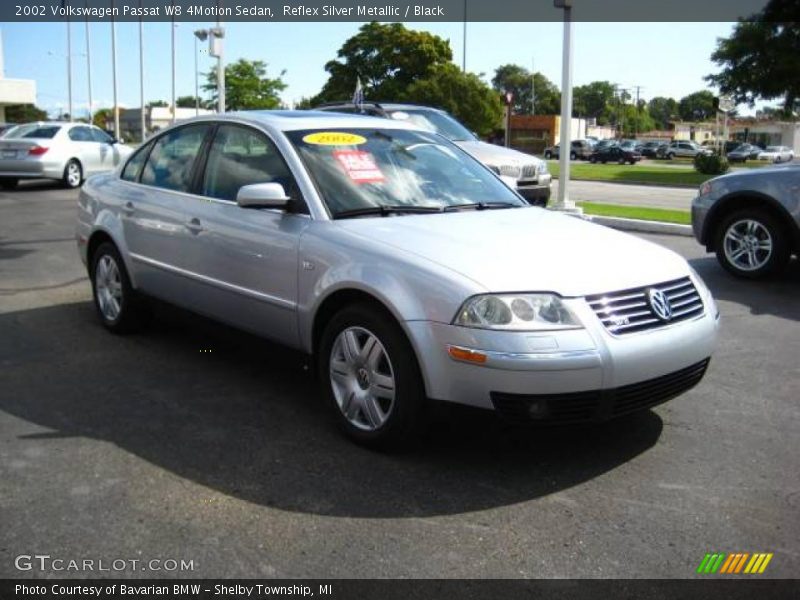 Reflex Silver Metallic / Black 2002 Volkswagen Passat W8 4Motion Sedan