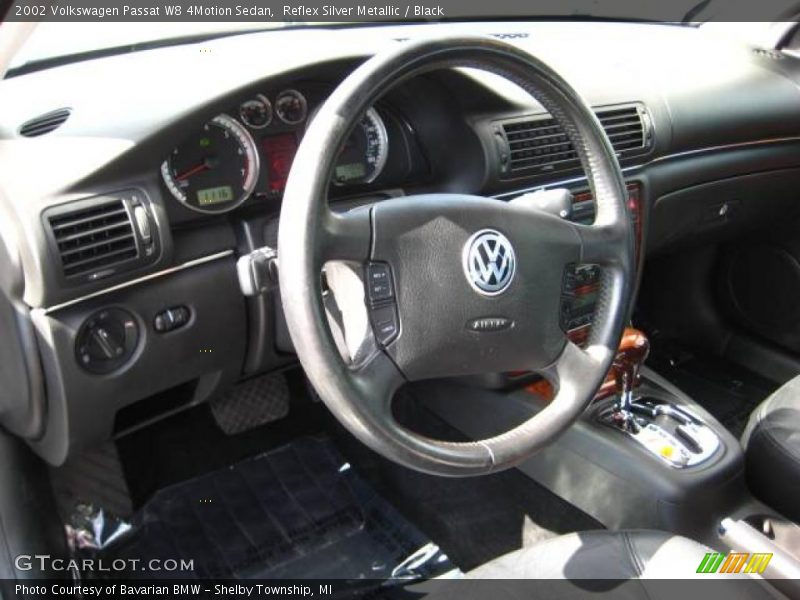 Reflex Silver Metallic / Black 2002 Volkswagen Passat W8 4Motion Sedan