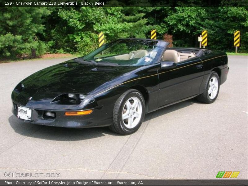 Black / Beige 1997 Chevrolet Camaro Z28 Convertible