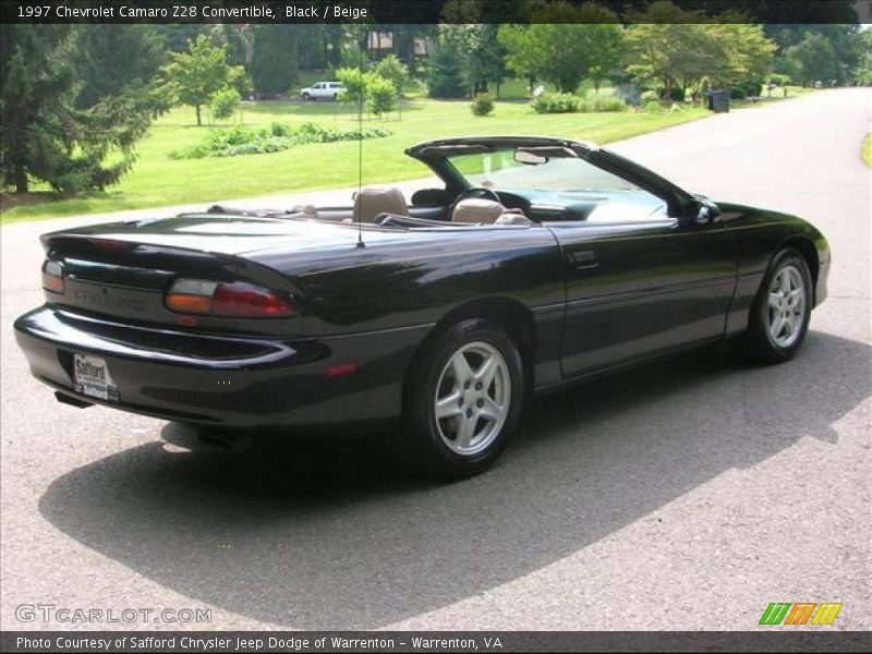 Black / Beige 1997 Chevrolet Camaro Z28 Convertible