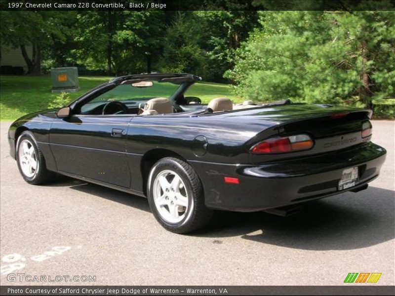Black / Beige 1997 Chevrolet Camaro Z28 Convertible