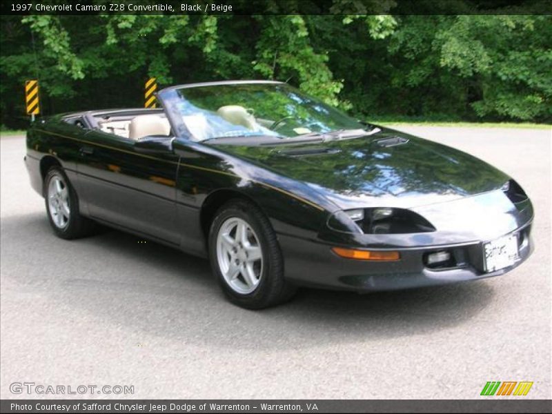 Black / Beige 1997 Chevrolet Camaro Z28 Convertible