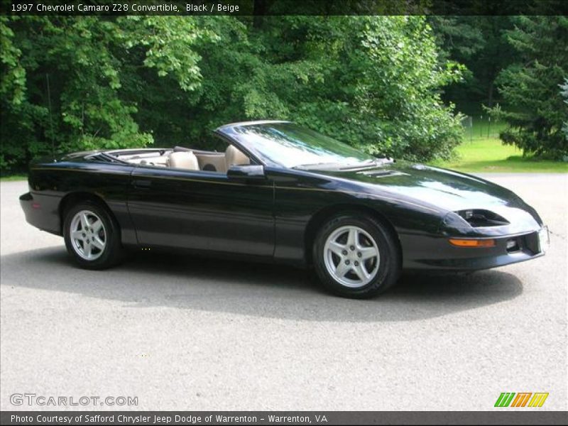 Black / Beige 1997 Chevrolet Camaro Z28 Convertible