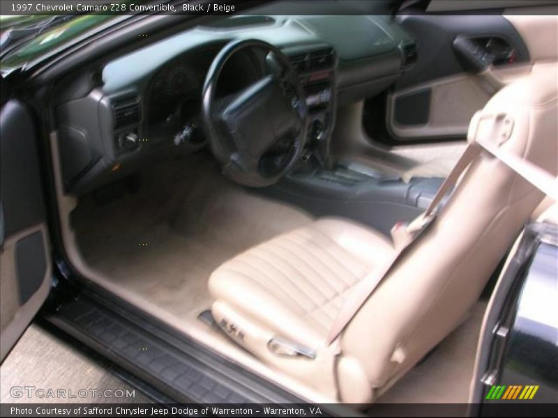 Black / Beige 1997 Chevrolet Camaro Z28 Convertible
