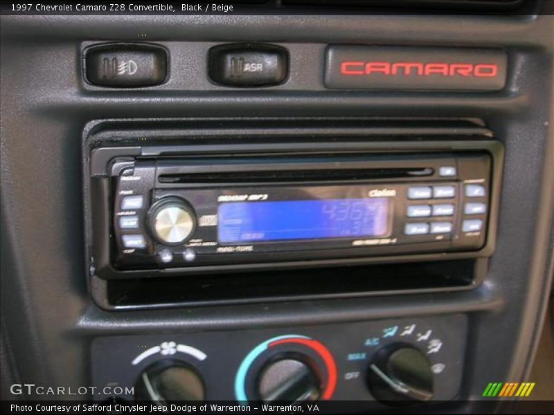 Black / Beige 1997 Chevrolet Camaro Z28 Convertible