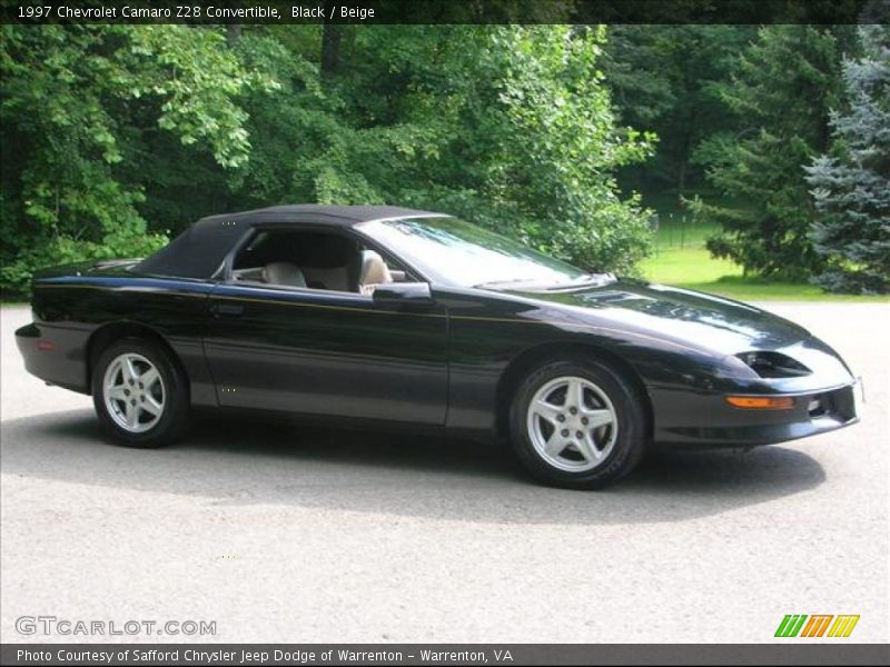 Black / Beige 1997 Chevrolet Camaro Z28 Convertible