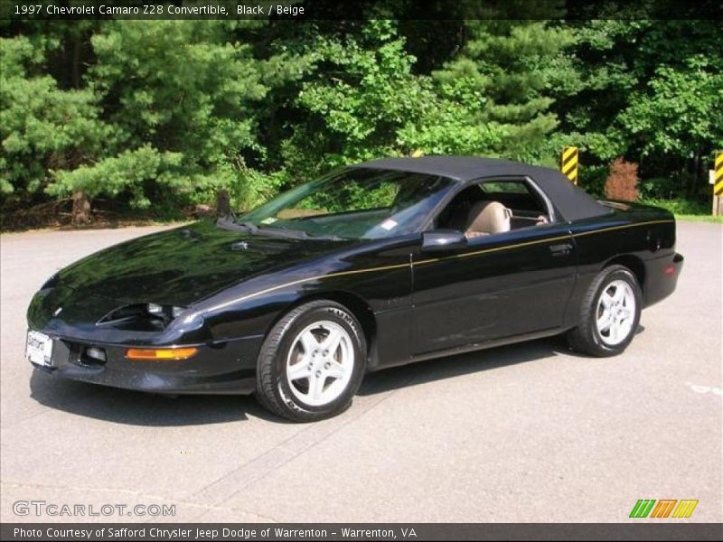 Black / Beige 1997 Chevrolet Camaro Z28 Convertible