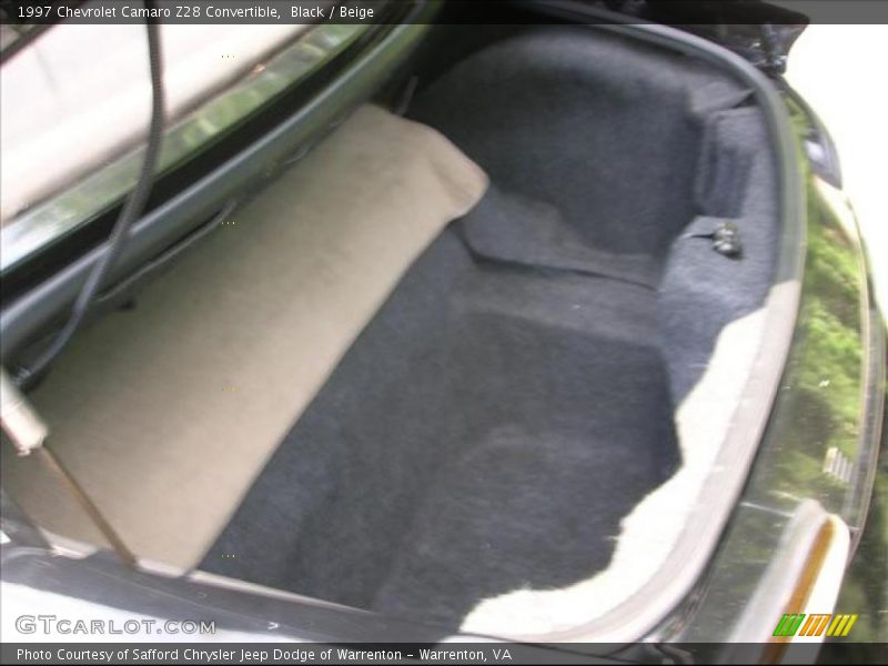 Black / Beige 1997 Chevrolet Camaro Z28 Convertible