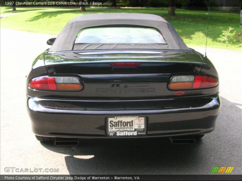 Black / Beige 1997 Chevrolet Camaro Z28 Convertible