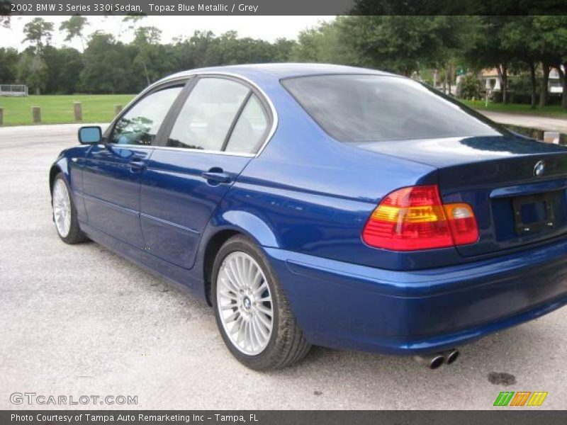 Topaz Blue Metallic / Grey 2002 BMW 3 Series 330i Sedan
