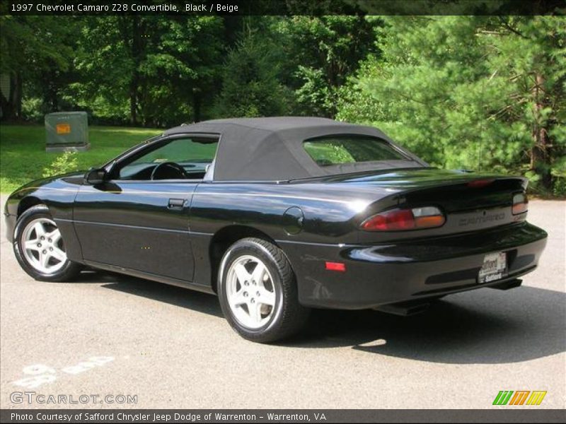 Black / Beige 1997 Chevrolet Camaro Z28 Convertible