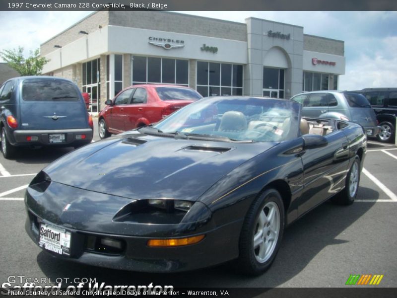 Black / Beige 1997 Chevrolet Camaro Z28 Convertible