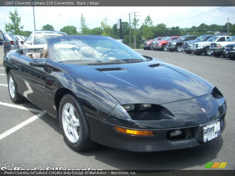 Black / Beige 1997 Chevrolet Camaro Z28 Convertible