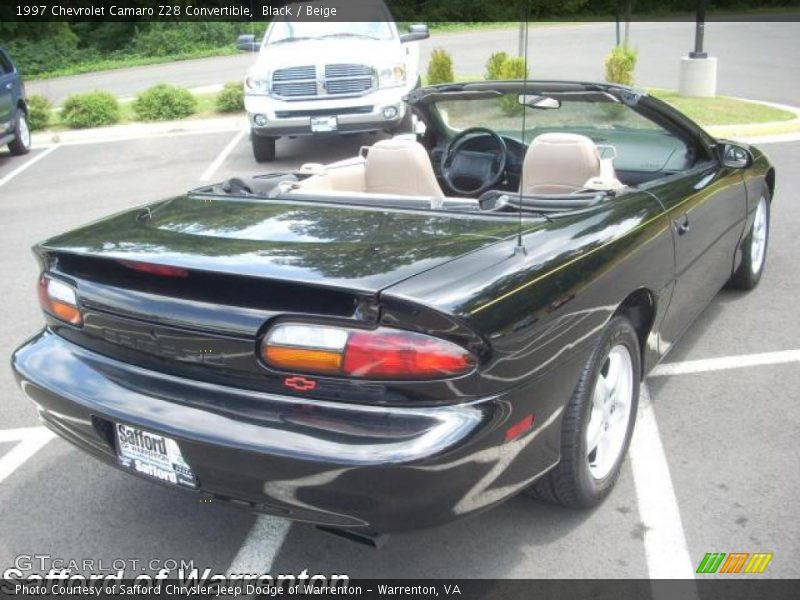 Black / Beige 1997 Chevrolet Camaro Z28 Convertible