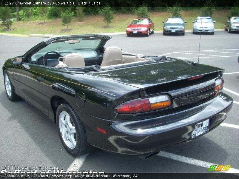 Black / Beige 1997 Chevrolet Camaro Z28 Convertible