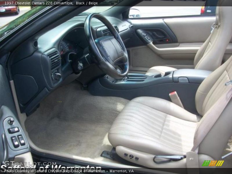 Black / Beige 1997 Chevrolet Camaro Z28 Convertible