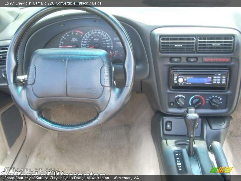 Black / Beige 1997 Chevrolet Camaro Z28 Convertible