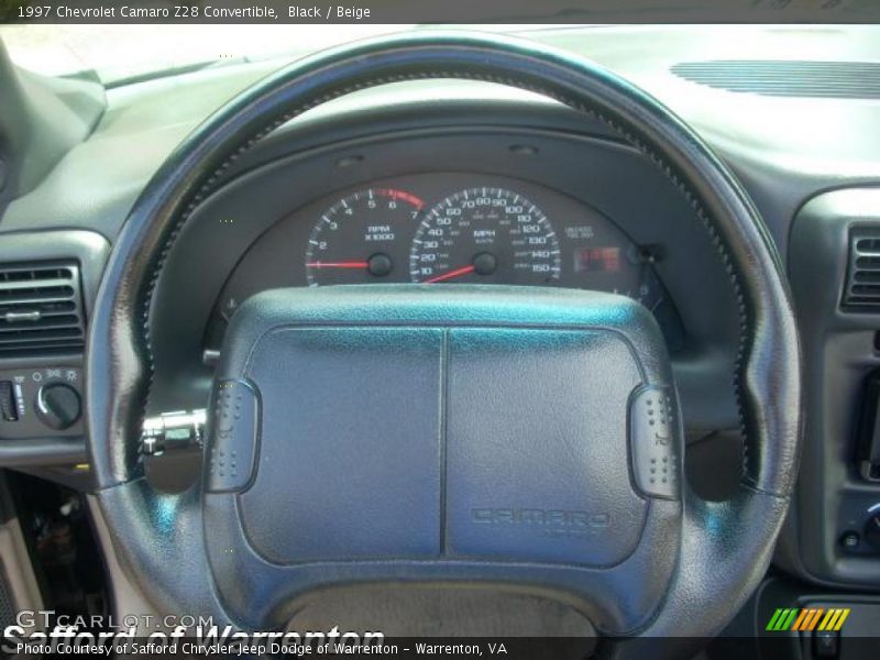 Black / Beige 1997 Chevrolet Camaro Z28 Convertible