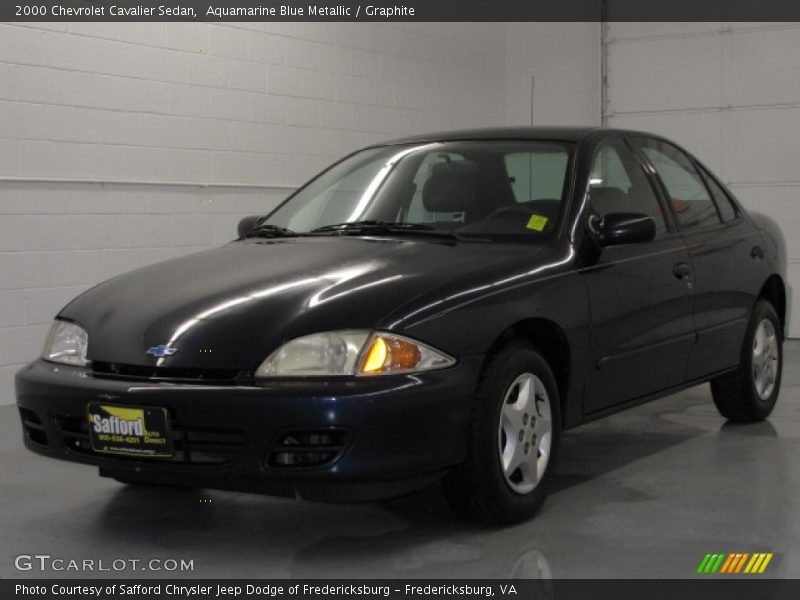 Aquamarine Blue Metallic / Graphite 2000 Chevrolet Cavalier Sedan