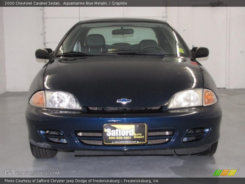 Aquamarine Blue Metallic / Graphite 2000 Chevrolet Cavalier Sedan