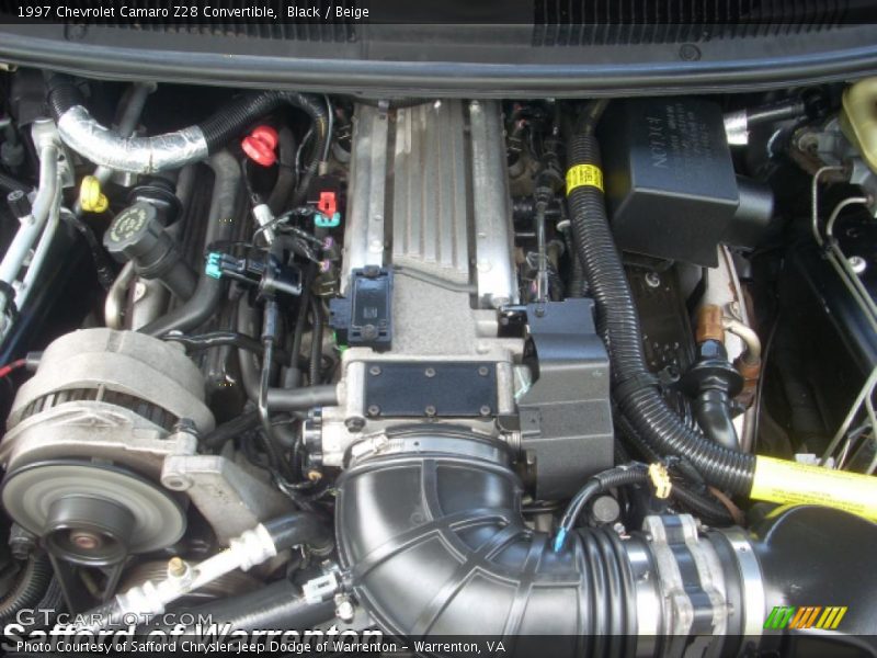 Black / Beige 1997 Chevrolet Camaro Z28 Convertible