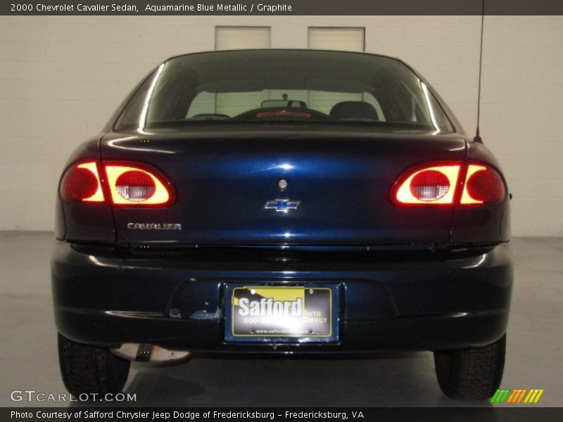 Aquamarine Blue Metallic / Graphite 2000 Chevrolet Cavalier Sedan