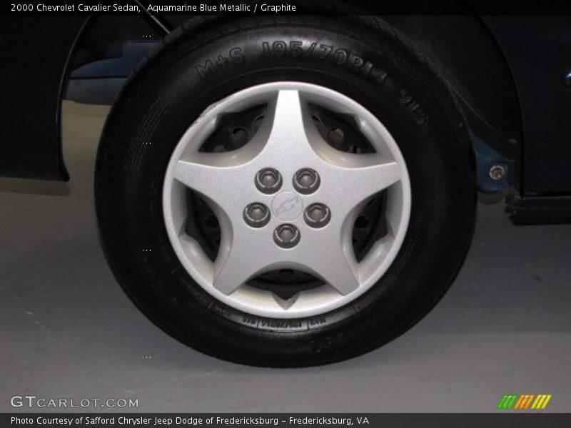 Aquamarine Blue Metallic / Graphite 2000 Chevrolet Cavalier Sedan