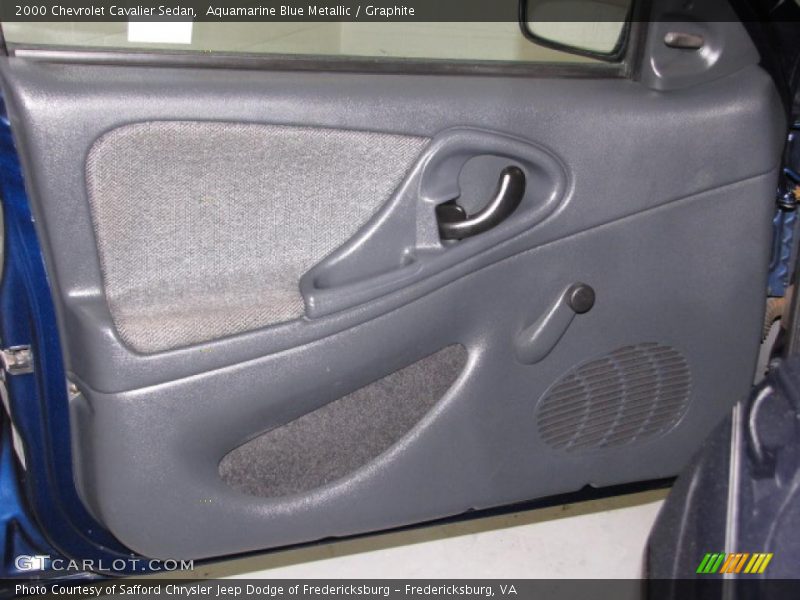 Aquamarine Blue Metallic / Graphite 2000 Chevrolet Cavalier Sedan
