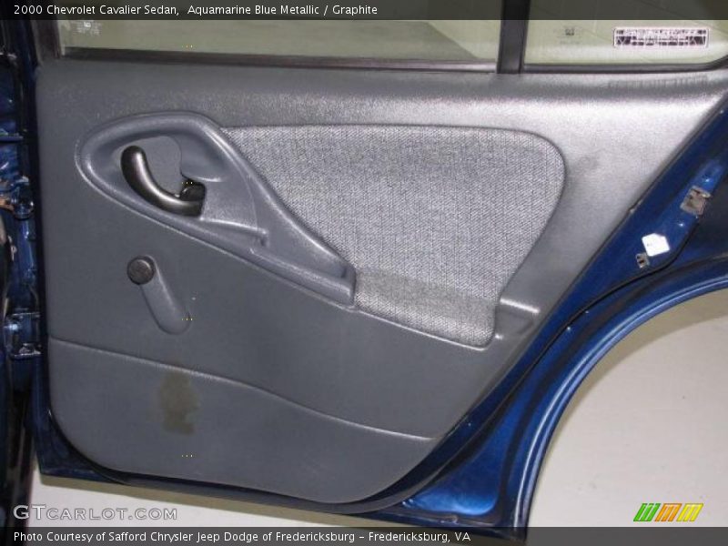 Aquamarine Blue Metallic / Graphite 2000 Chevrolet Cavalier Sedan