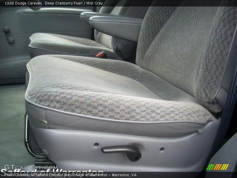 Deep Cranberry Pearl / Mist Gray 1998 Dodge Caravan