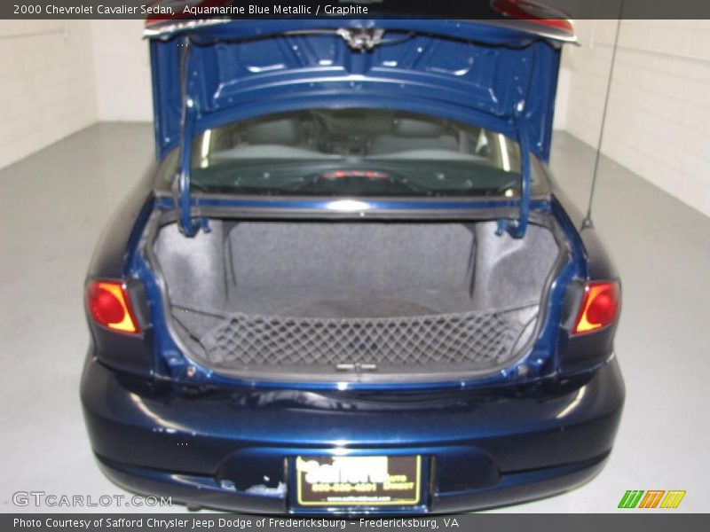 Aquamarine Blue Metallic / Graphite 2000 Chevrolet Cavalier Sedan