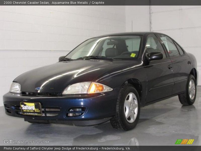 Aquamarine Blue Metallic / Graphite 2000 Chevrolet Cavalier Sedan