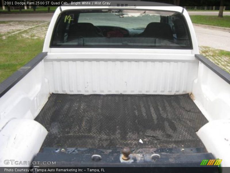 Bright White / Mist Gray 2001 Dodge Ram 2500 ST Quad Cab