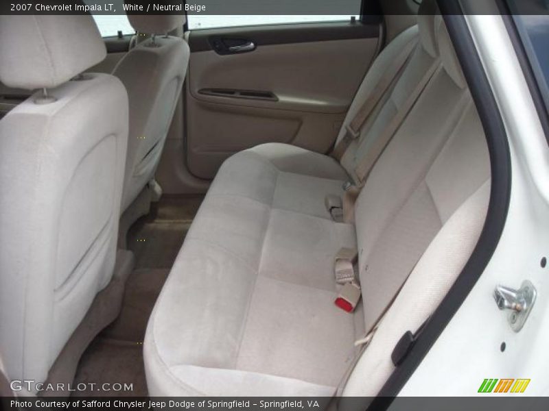 White / Neutral Beige 2007 Chevrolet Impala LT