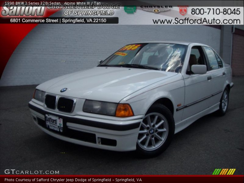 Alpine White III / Tan 1998 BMW 3 Series 328i Sedan