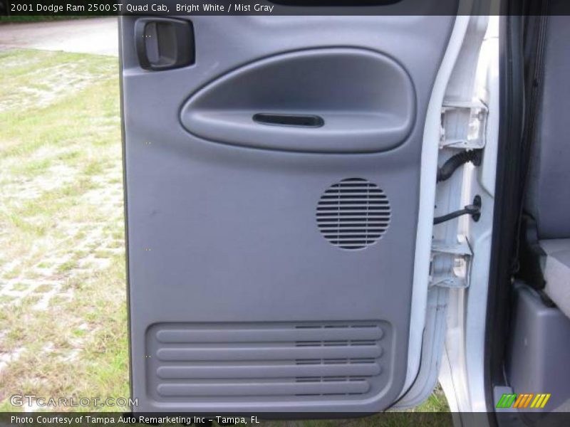 Bright White / Mist Gray 2001 Dodge Ram 2500 ST Quad Cab