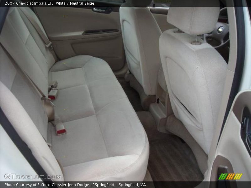White / Neutral Beige 2007 Chevrolet Impala LT