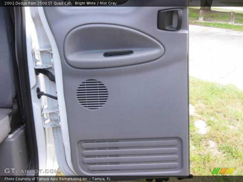 Bright White / Mist Gray 2001 Dodge Ram 2500 ST Quad Cab