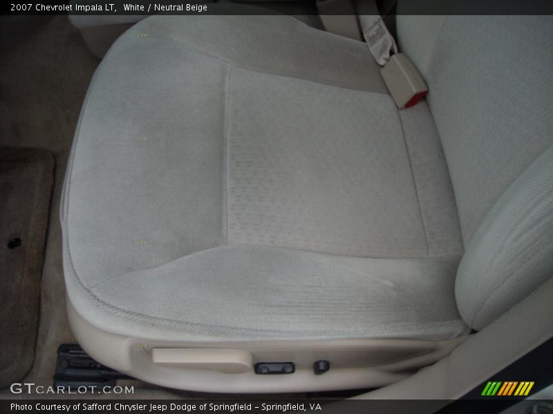 White / Neutral Beige 2007 Chevrolet Impala LT