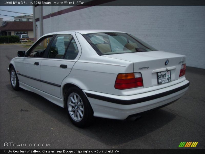 Alpine White III / Tan 1998 BMW 3 Series 328i Sedan