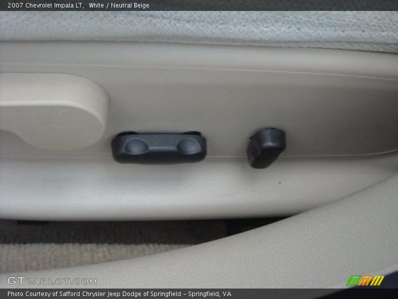 White / Neutral Beige 2007 Chevrolet Impala LT