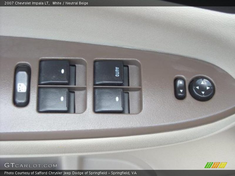 White / Neutral Beige 2007 Chevrolet Impala LT