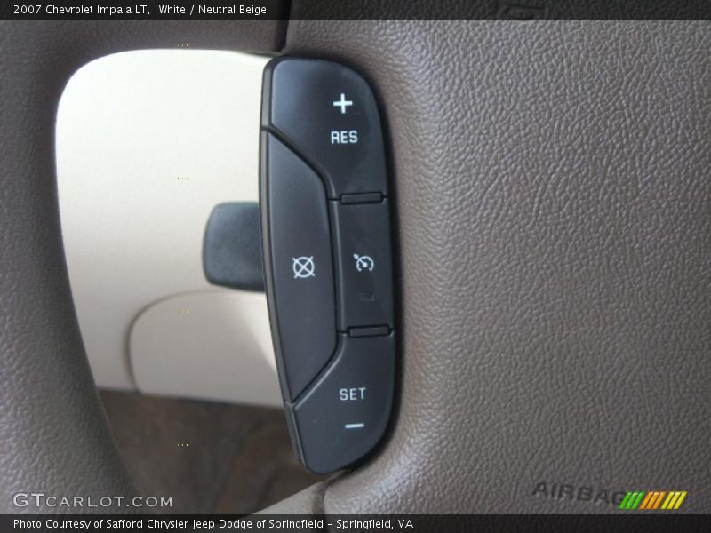 White / Neutral Beige 2007 Chevrolet Impala LT