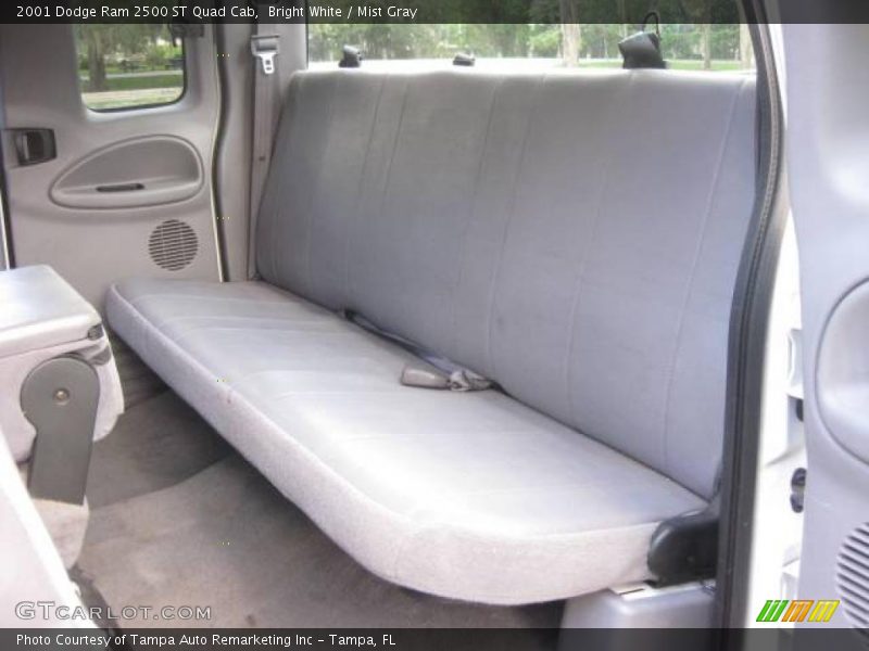 Bright White / Mist Gray 2001 Dodge Ram 2500 ST Quad Cab