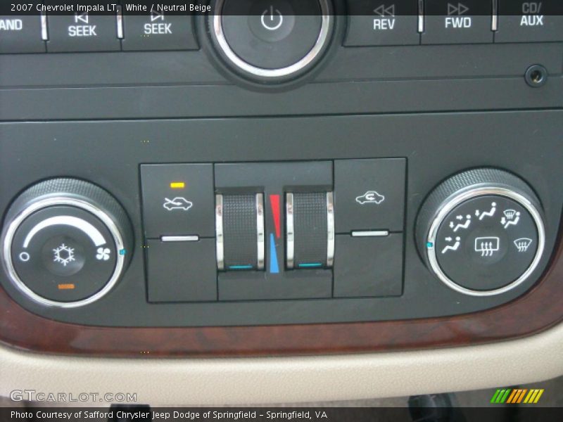 White / Neutral Beige 2007 Chevrolet Impala LT