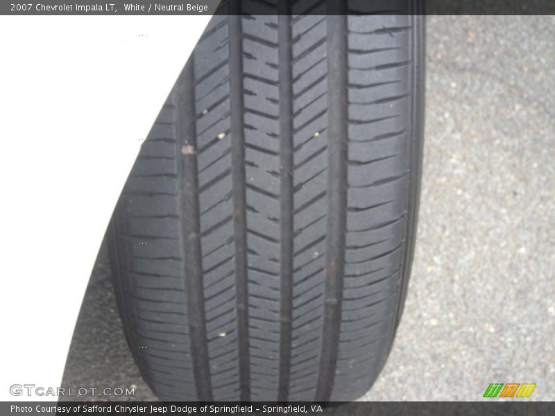 White / Neutral Beige 2007 Chevrolet Impala LT