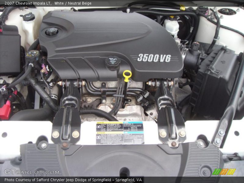 White / Neutral Beige 2007 Chevrolet Impala LT