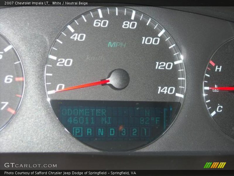 White / Neutral Beige 2007 Chevrolet Impala LT