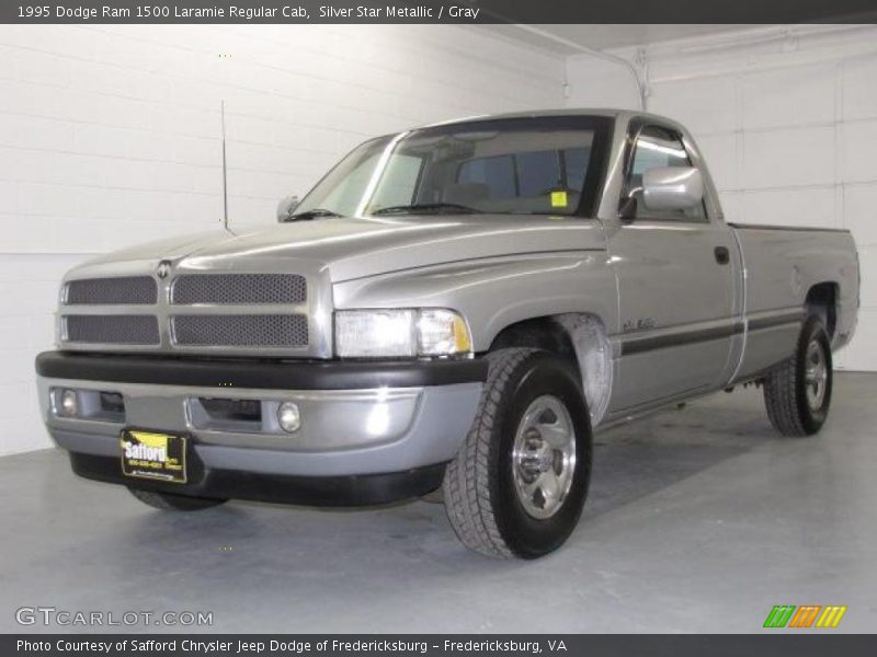 Silver Star Metallic / Gray 1995 Dodge Ram 1500 Laramie Regular Cab
